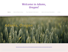 Tablet Screenshot of cityofadamsoregon.com